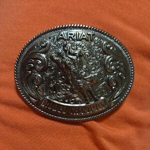 Ariat Intricate Silver Rodeo Champion Buckle